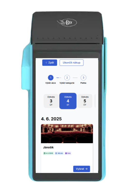 Mobilní pokladna Colosseum Portable pro prodej vstupenek
